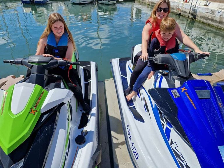 family jet ski fun in Estepona