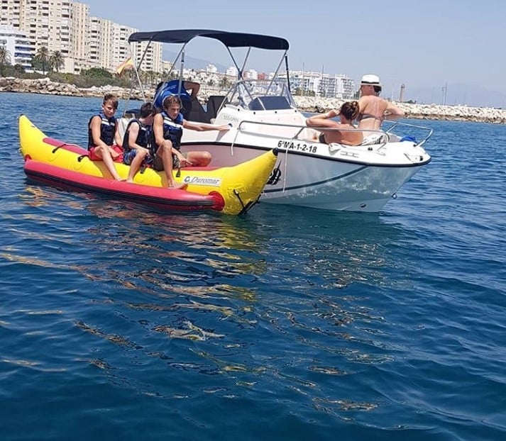 Water Sports and banana boat in estepona